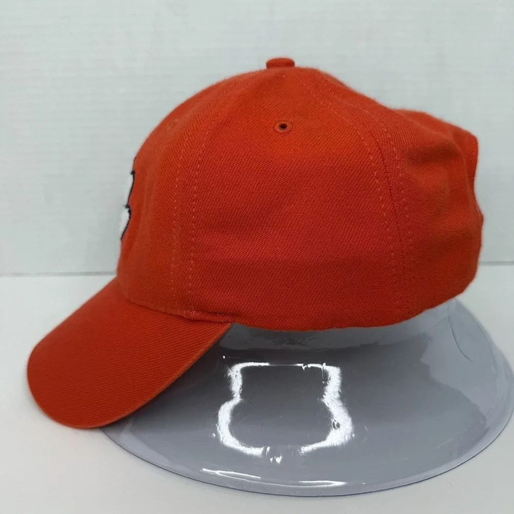 Clemson University Tigers Y2K Two Tone Spilt Adjustable Hat Cap NCAA Purple